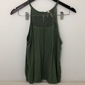 Mudd Green Spaghetti Strap top